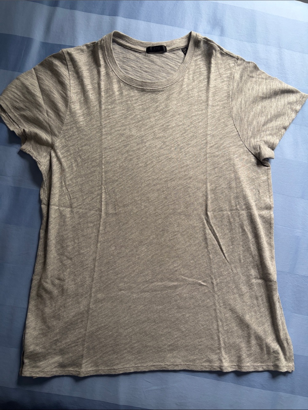 ATM Light Gray Women's Large Basic Crew Neck Tee